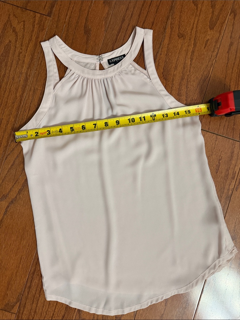 Express lite Pink tank top Blouse - size XSmall - Picture 6 of 8
